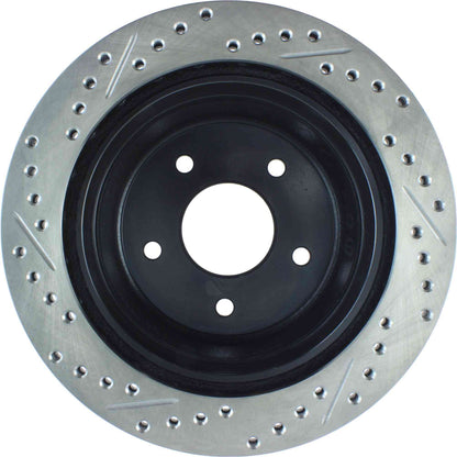 StopTech Sport Drilled/Slotted Brake Rotor; Rear Left