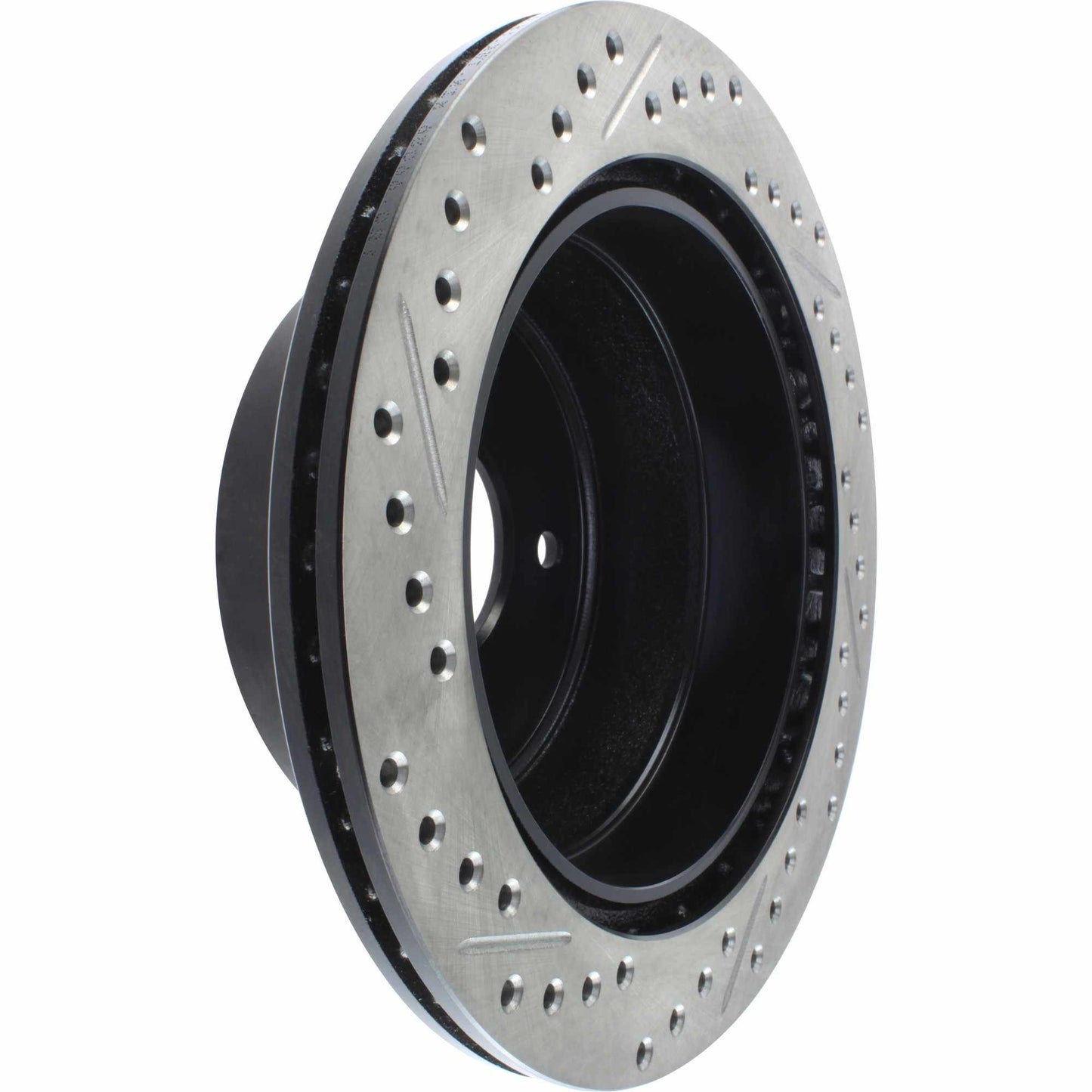 StopTech Sport Drilled/Slotted Brake Rotor; Rear Left