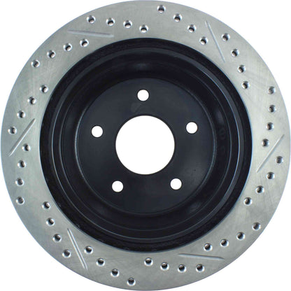 StopTech Sport Drilled/Slotted Brake Rotor; Rear Right
