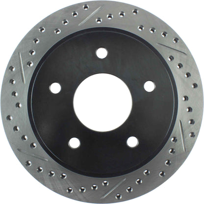 StopTech Sport Drilled/Slotted Brake Rotor; Rear Right