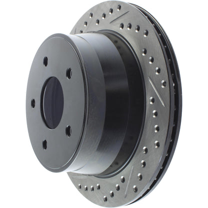 StopTech Sport Drilled/Slotted Brake Rotor; Rear Right