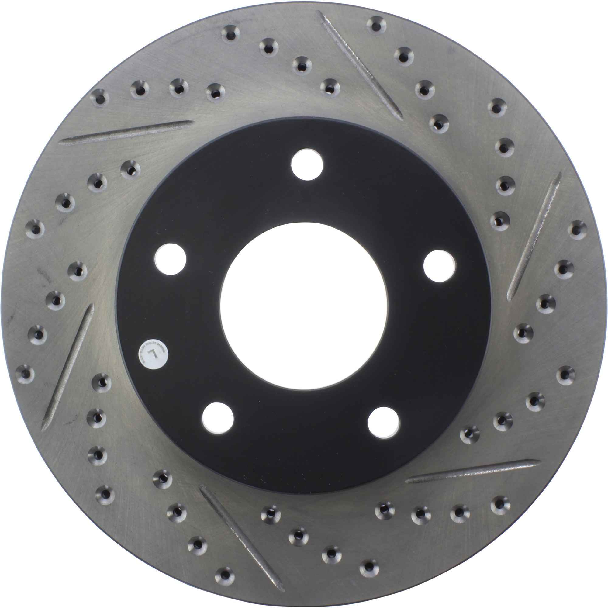 StopTech Sport Drilled/Slotted Brake Rotor; Front Left