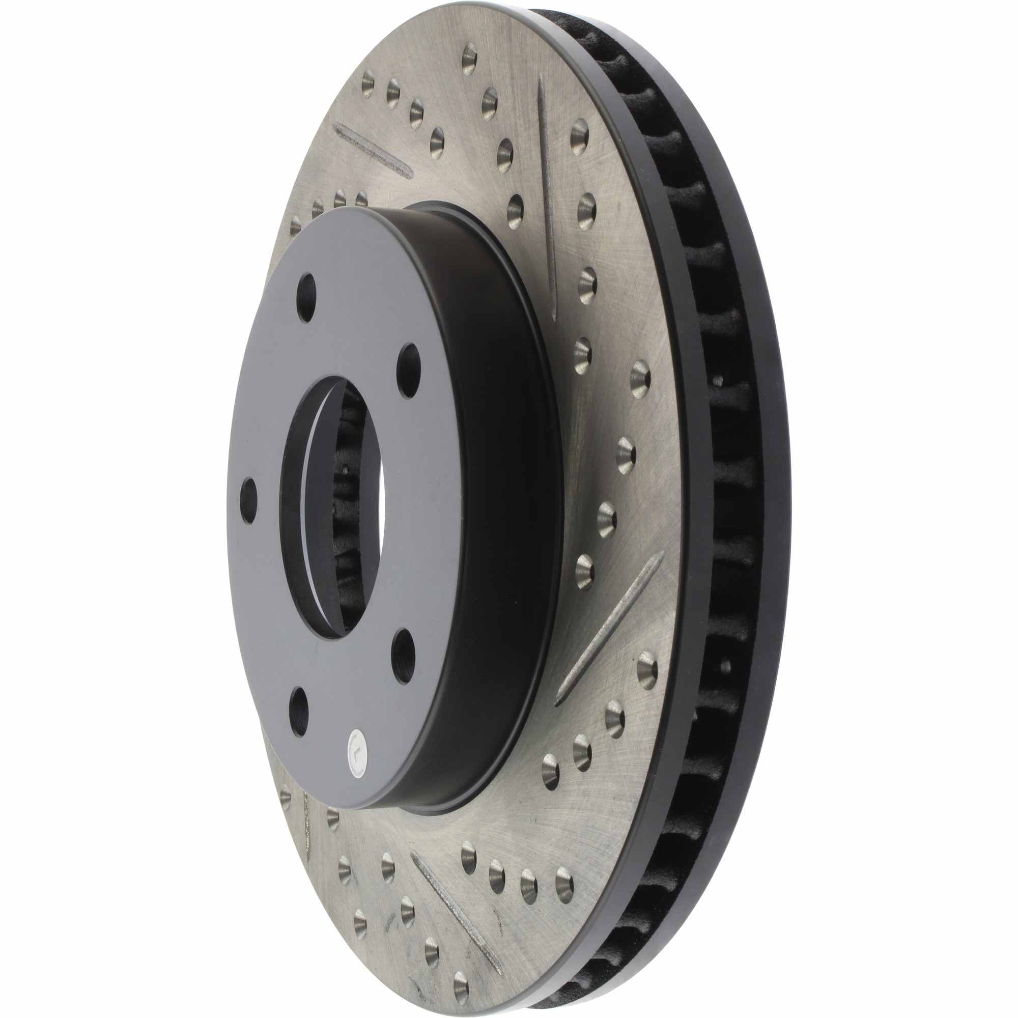 StopTech Sport Drilled/Slotted Brake Rotor; Front Left