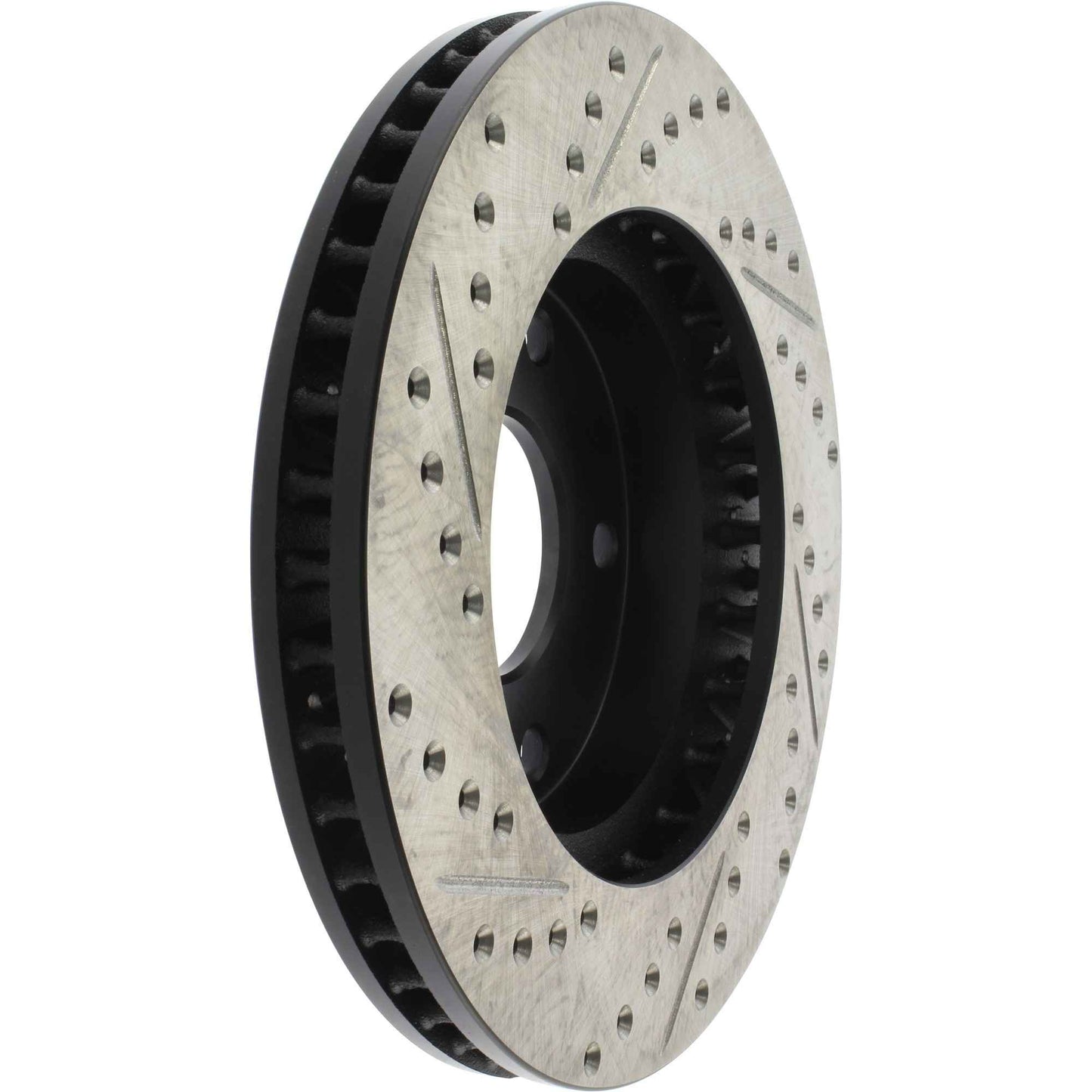 StopTech Sport Drilled/Slotted Brake Rotor; Front Left