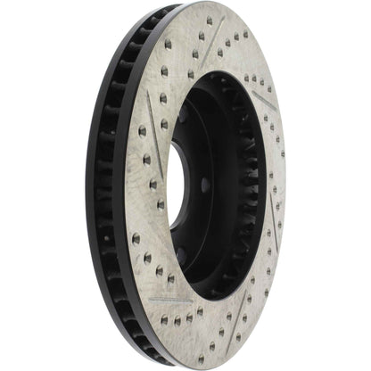 StopTech Sport Drilled/Slotted Brake Rotor; Front Left