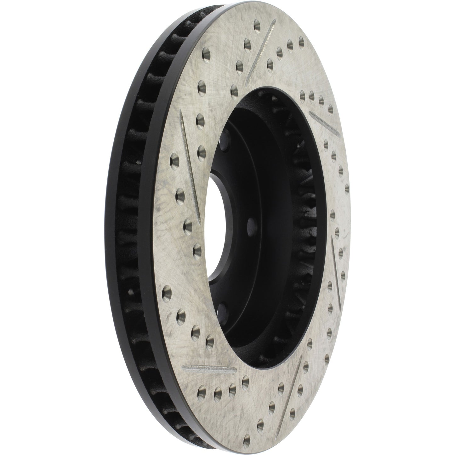 StopTech Sport Drilled/Slotted Brake Rotor; Front Left