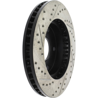 StopTech Sport Drilled/Slotted Brake Rotor; Front Left