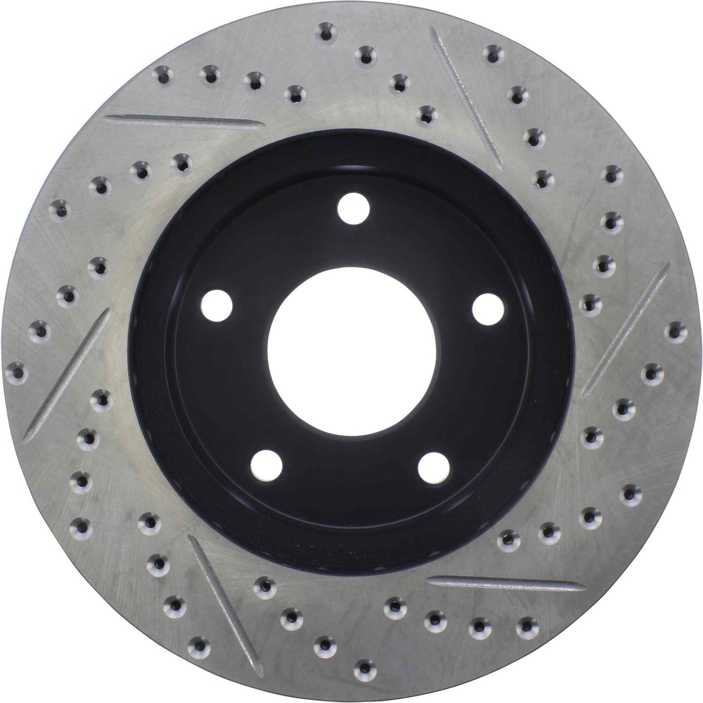 StopTech Sport Drilled/Slotted Brake Rotor; Front Right