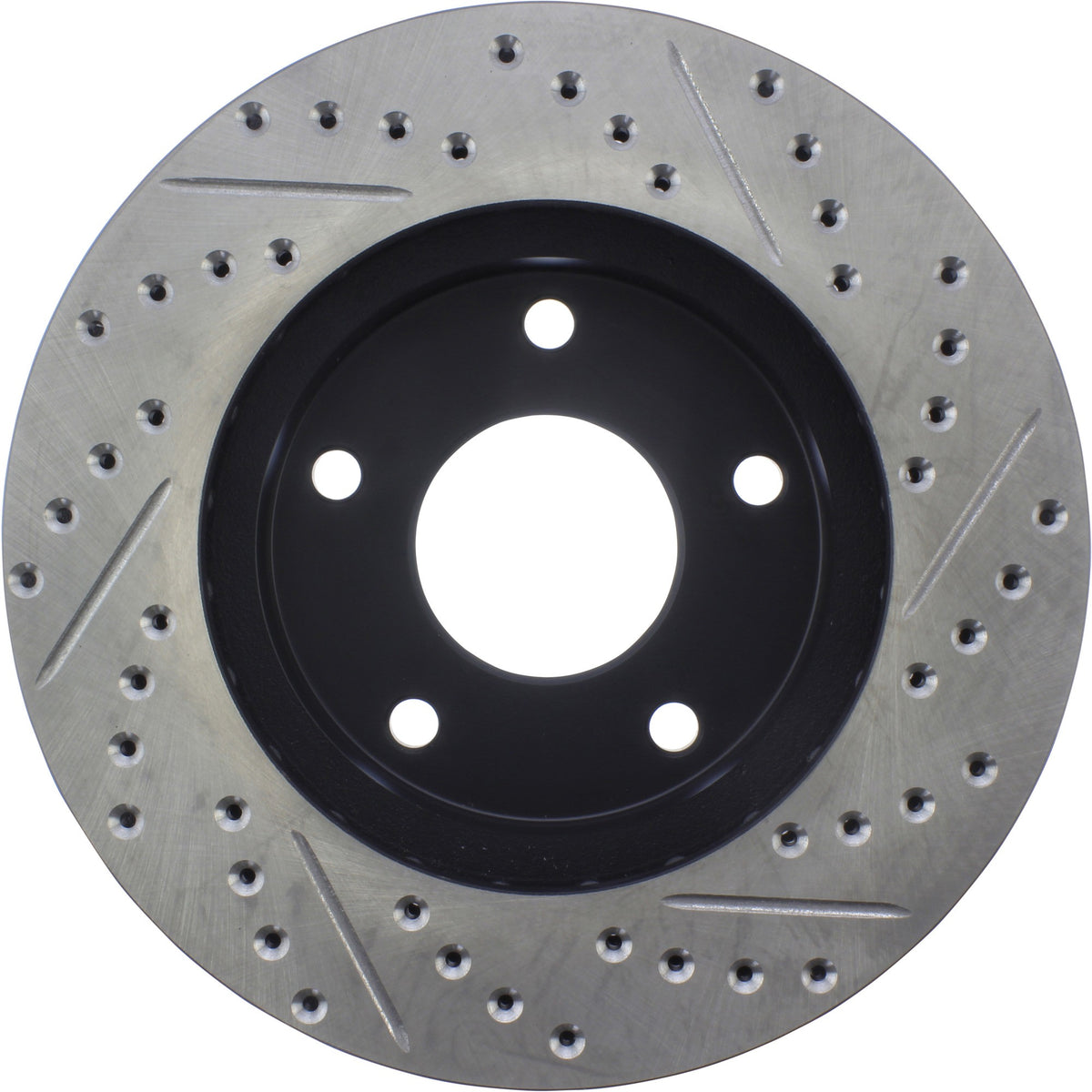 StopTech Sport Drilled/Slotted Brake Rotor; Front Right