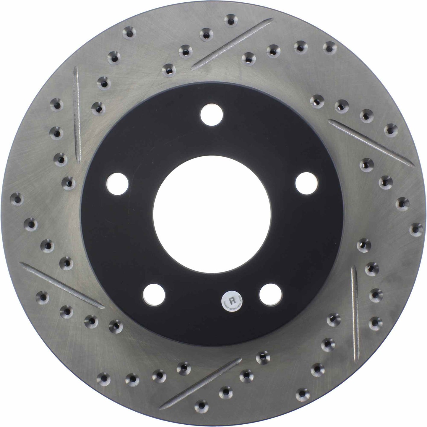 StopTech Sport Drilled/Slotted Brake Rotor; Front Right