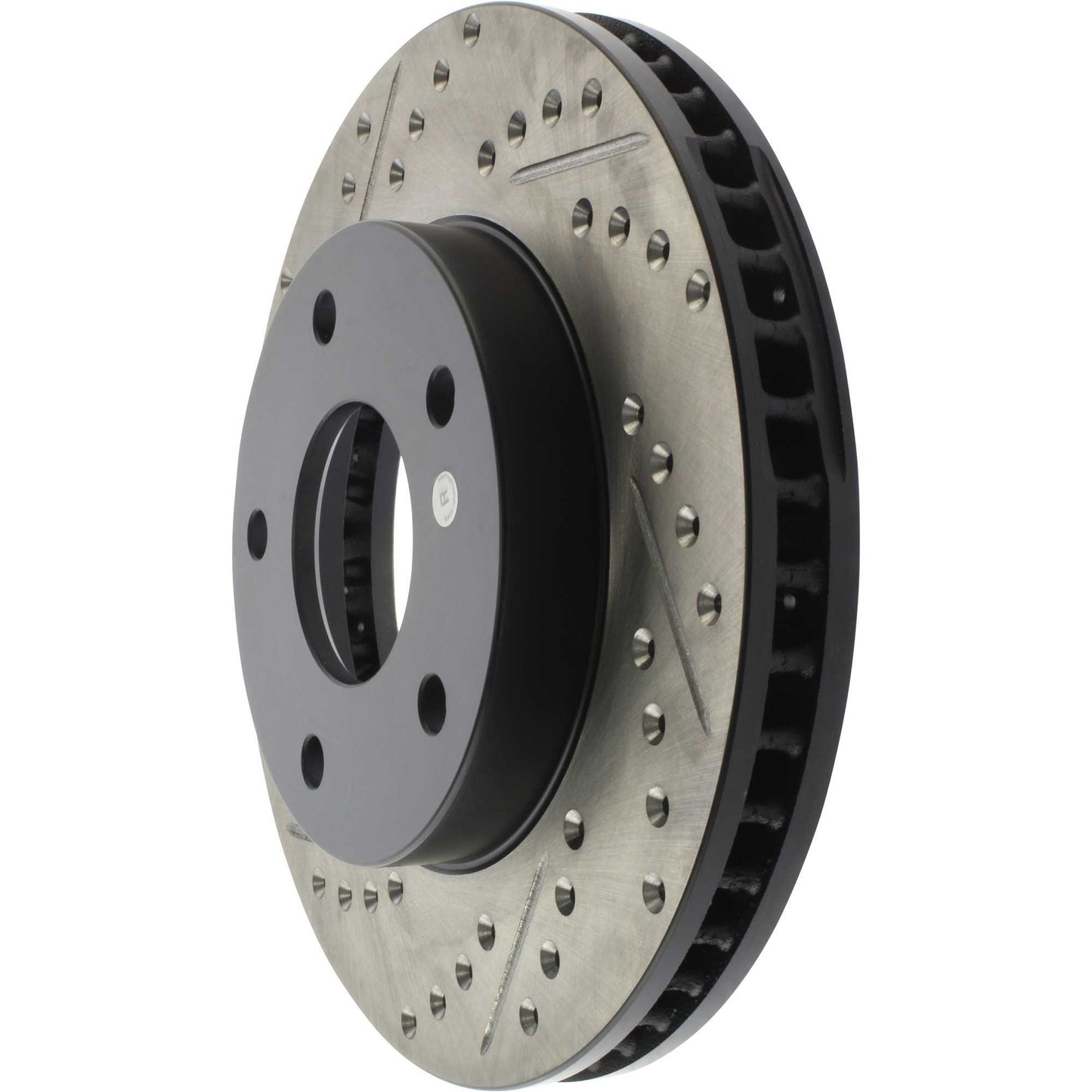 StopTech Sport Drilled/Slotted Brake Rotor; Front Right