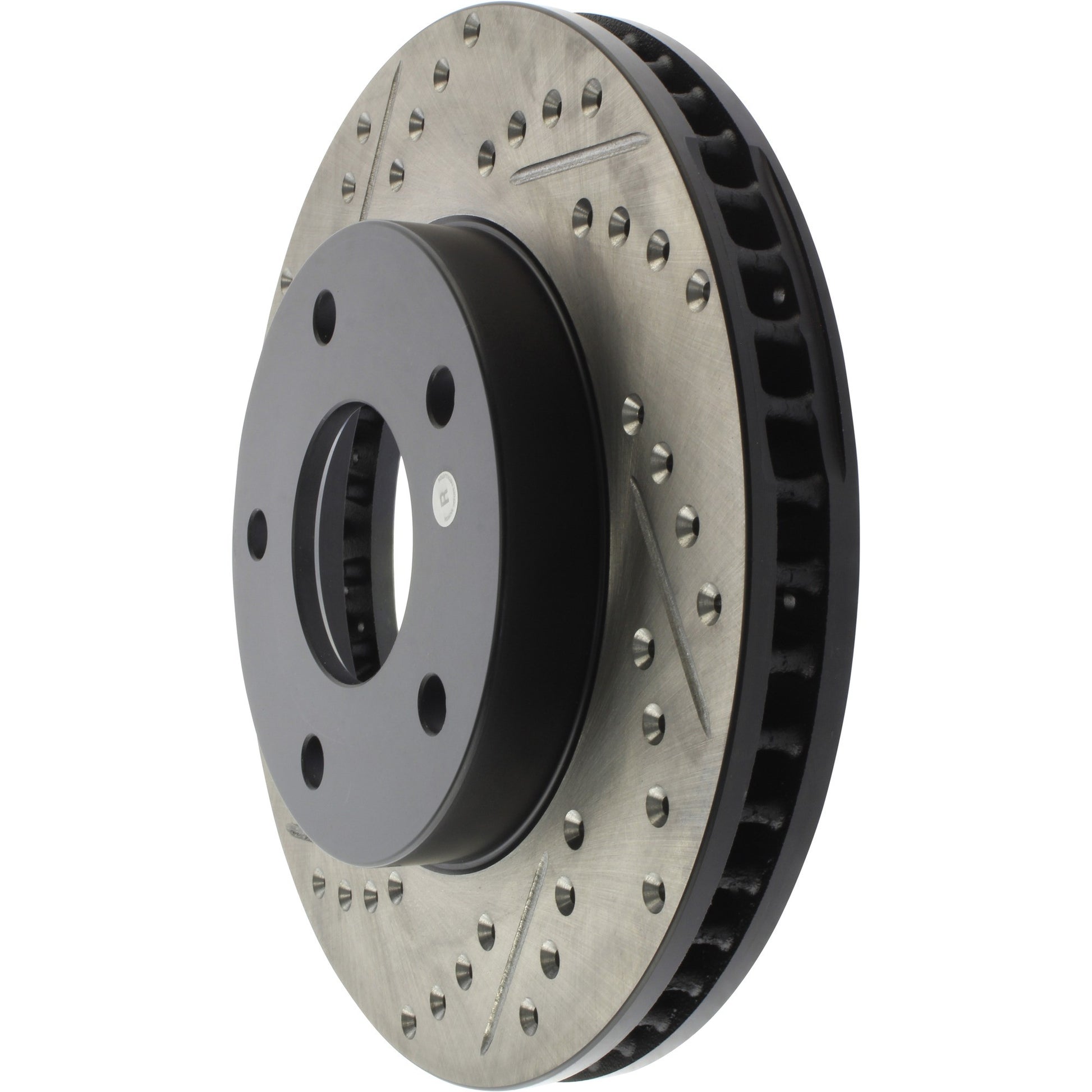 StopTech Sport Drilled/Slotted Brake Rotor; Front Right