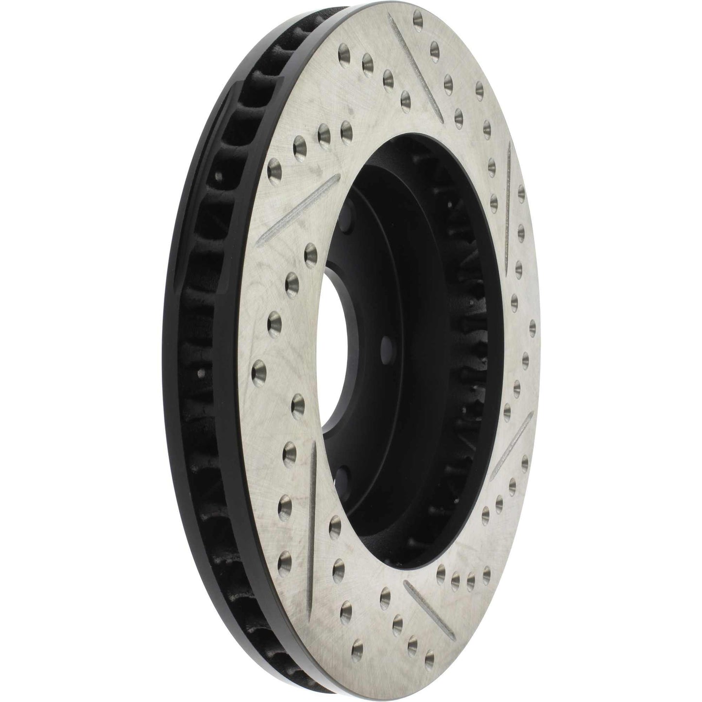 StopTech Sport Drilled/Slotted Brake Rotor; Front Right