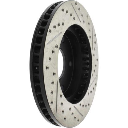 StopTech Sport Drilled/Slotted Brake Rotor; Front Right