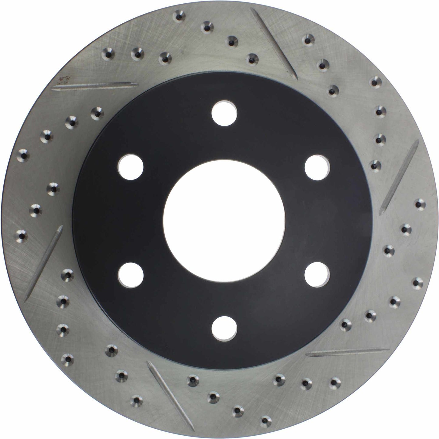 StopTech Sport Drilled/Slotted Brake Rotor; Front Left