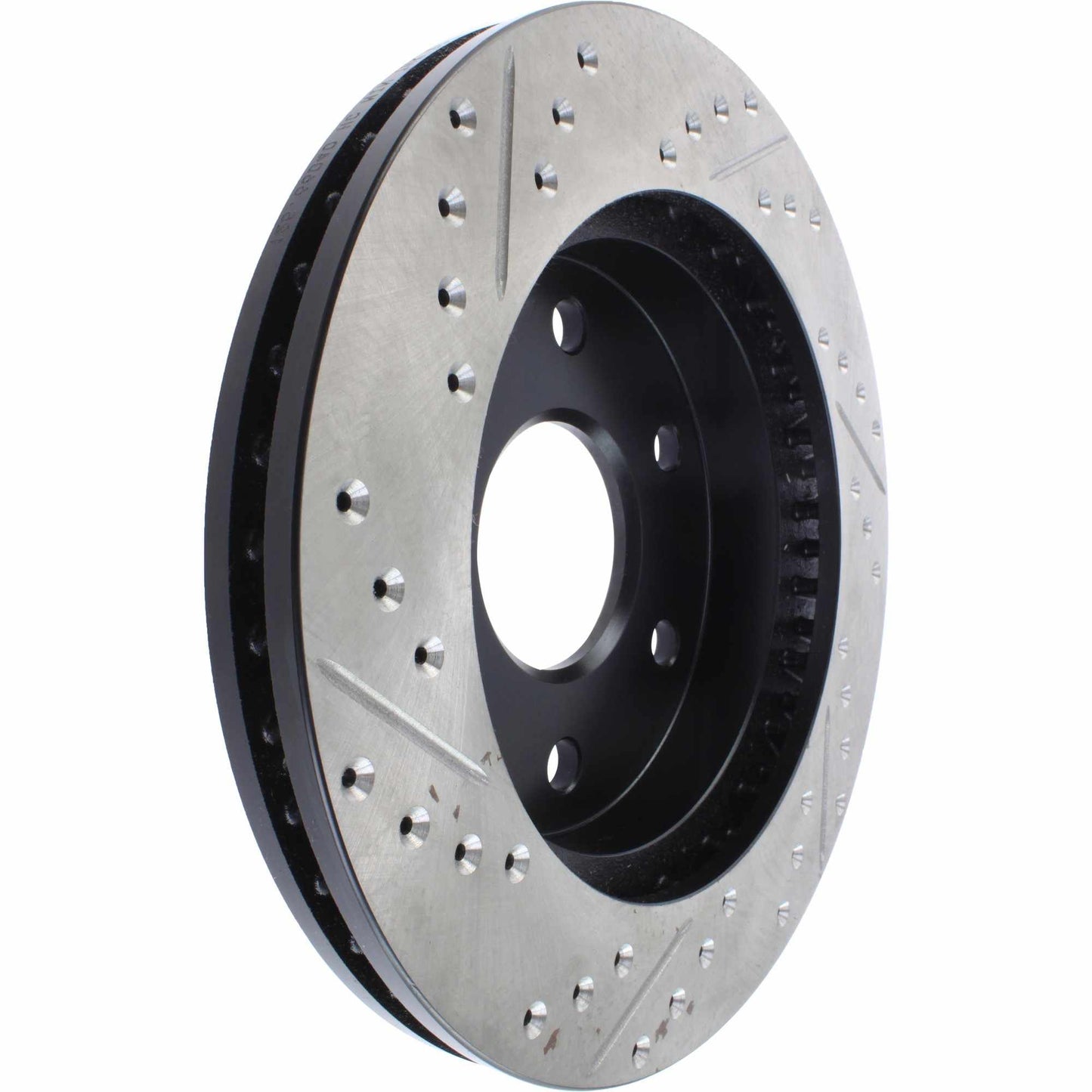 StopTech Sport Drilled/Slotted Brake Rotor; Front Left