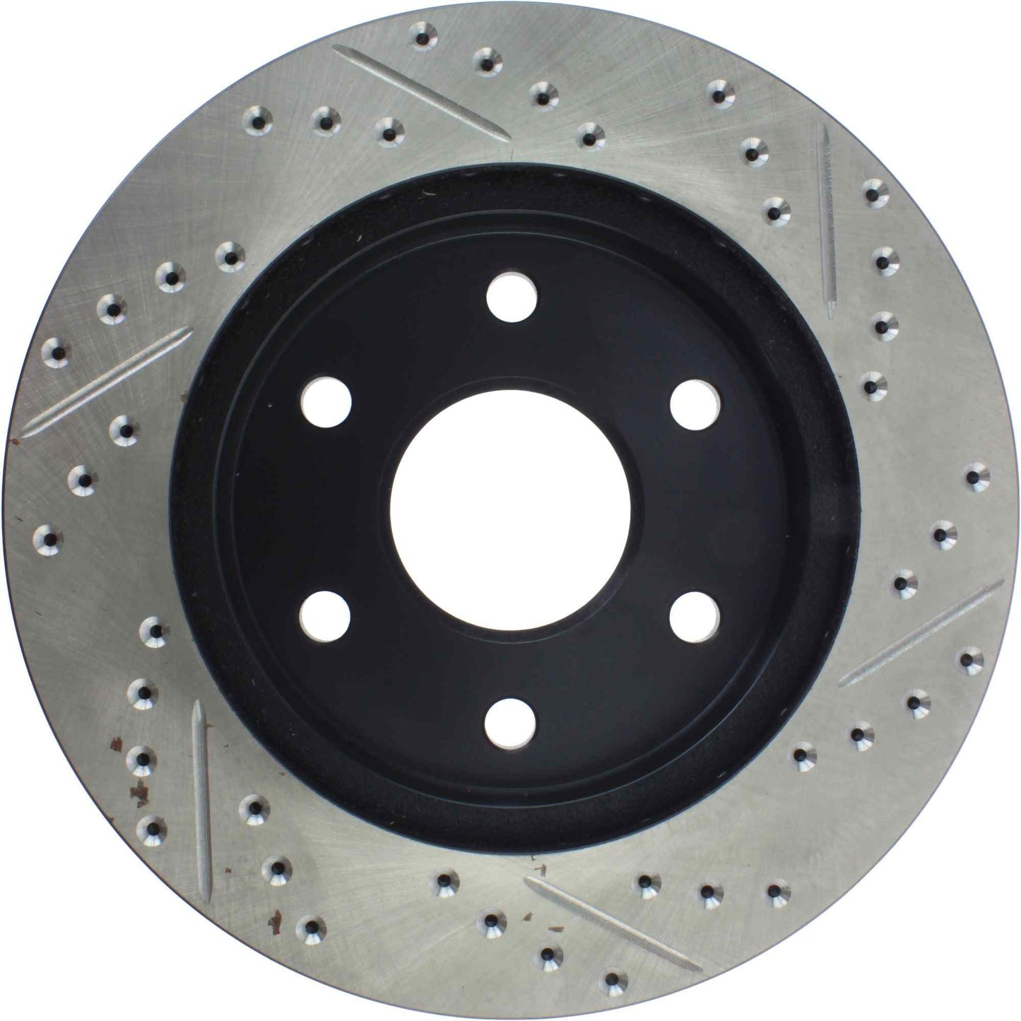 StopTech Sport Drilled/Slotted Brake Rotor; Front Right