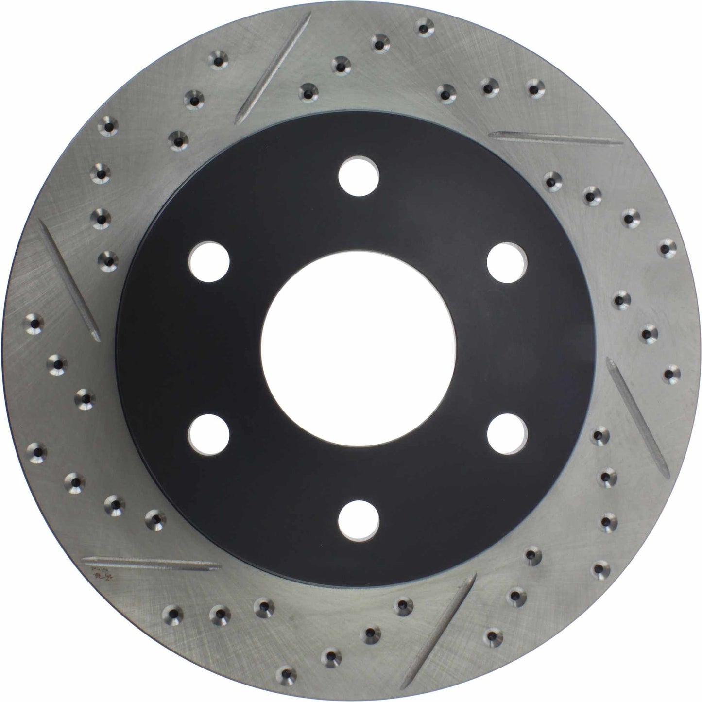 StopTech Sport Drilled/Slotted Brake Rotor; Front Right