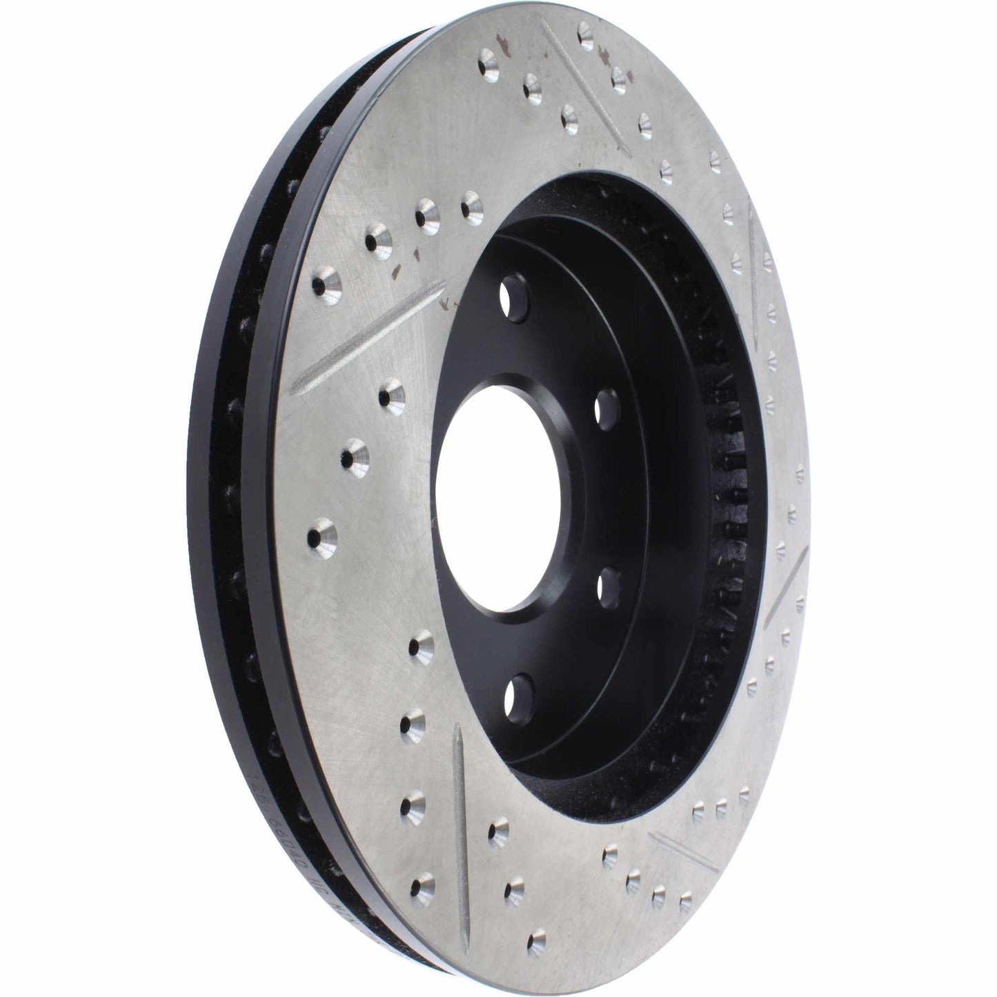 StopTech Sport Drilled/Slotted Brake Rotor; Front Right