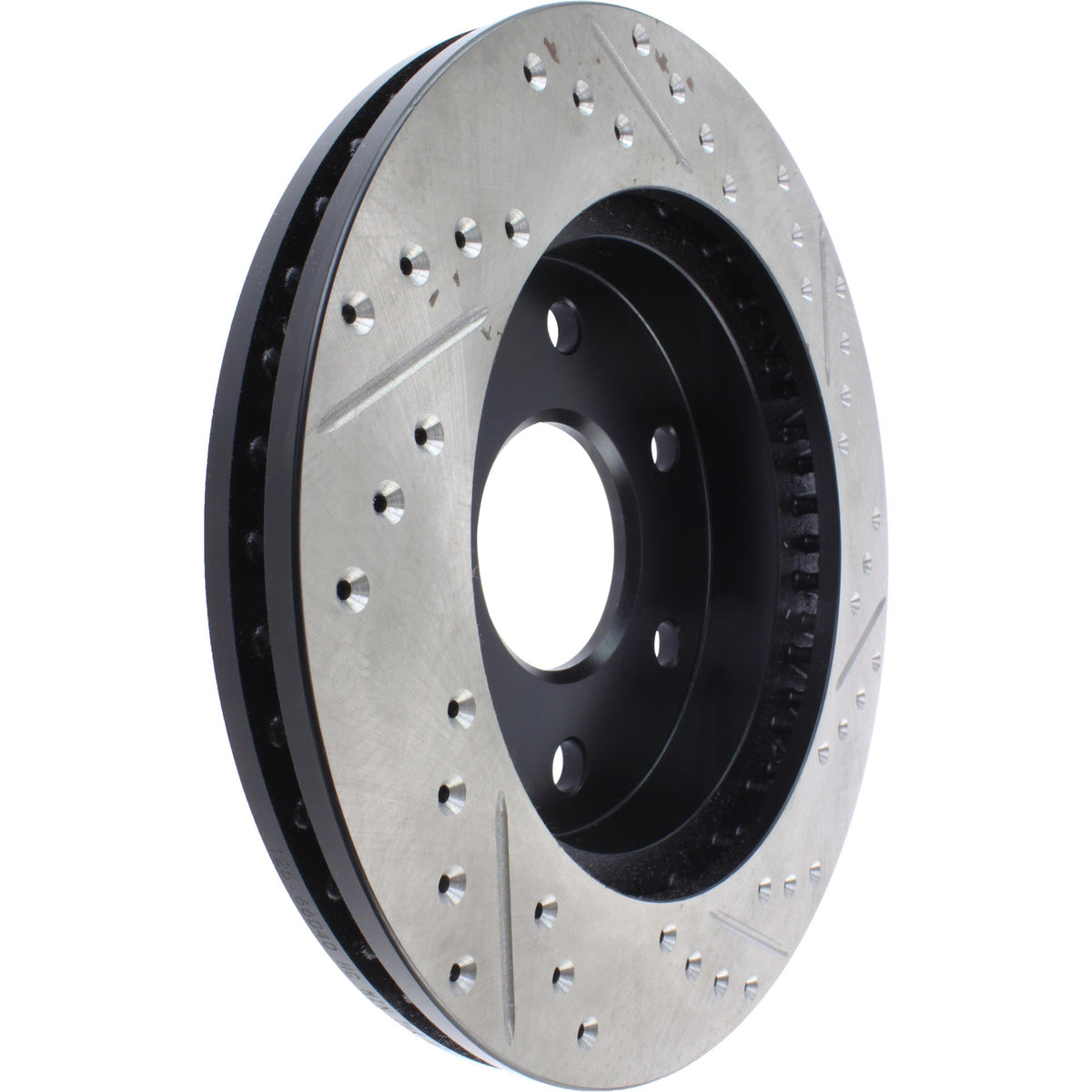 StopTech Sport Drilled/Slotted Brake Rotor; Front Right