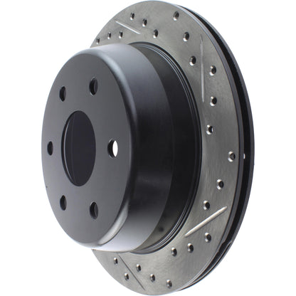 StopTech Sport Drilled/Slotted Brake Rotor; Rear Left