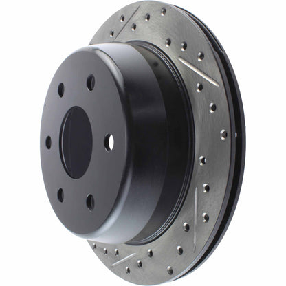 StopTech Sport Drilled/Slotted Brake Rotor; Rear Right