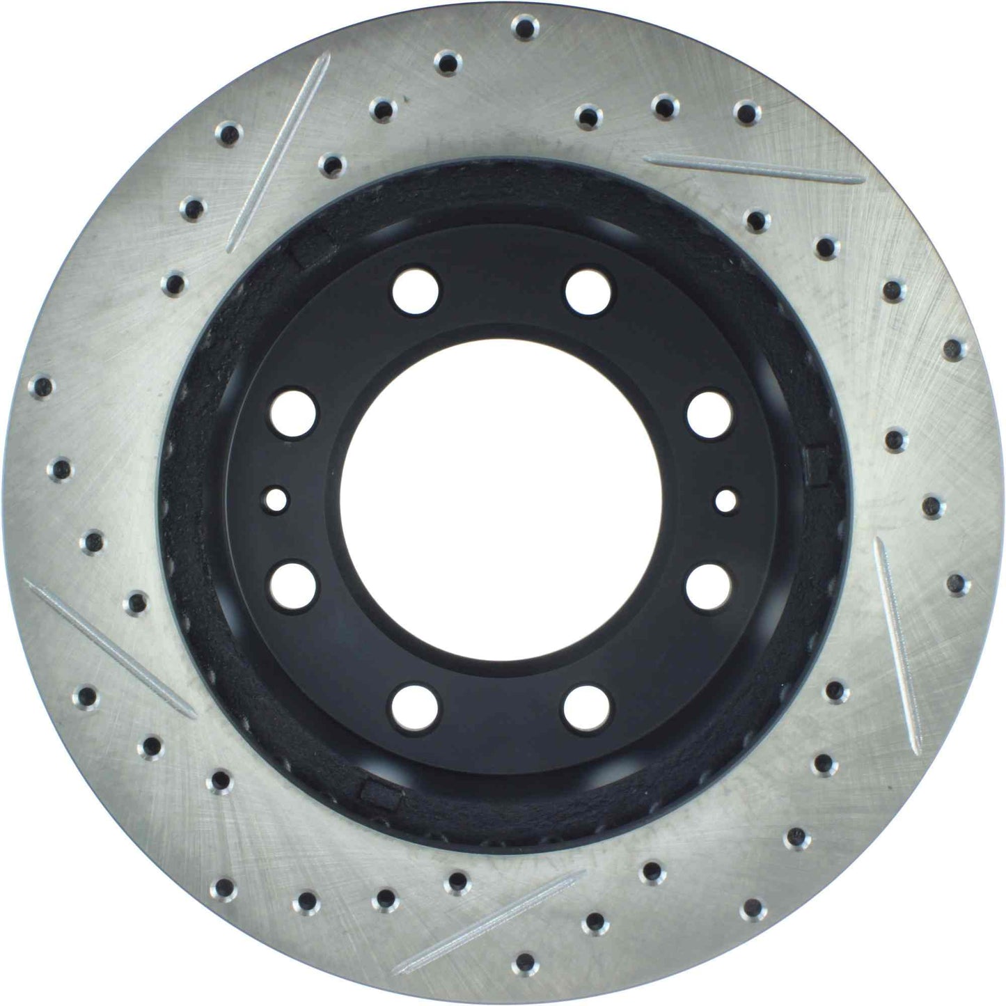 StopTech Sport Drilled/Slotted Brake Rotor; Front Left