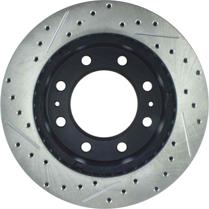 StopTech Sport Drilled/Slotted Brake Rotor; Front Left
