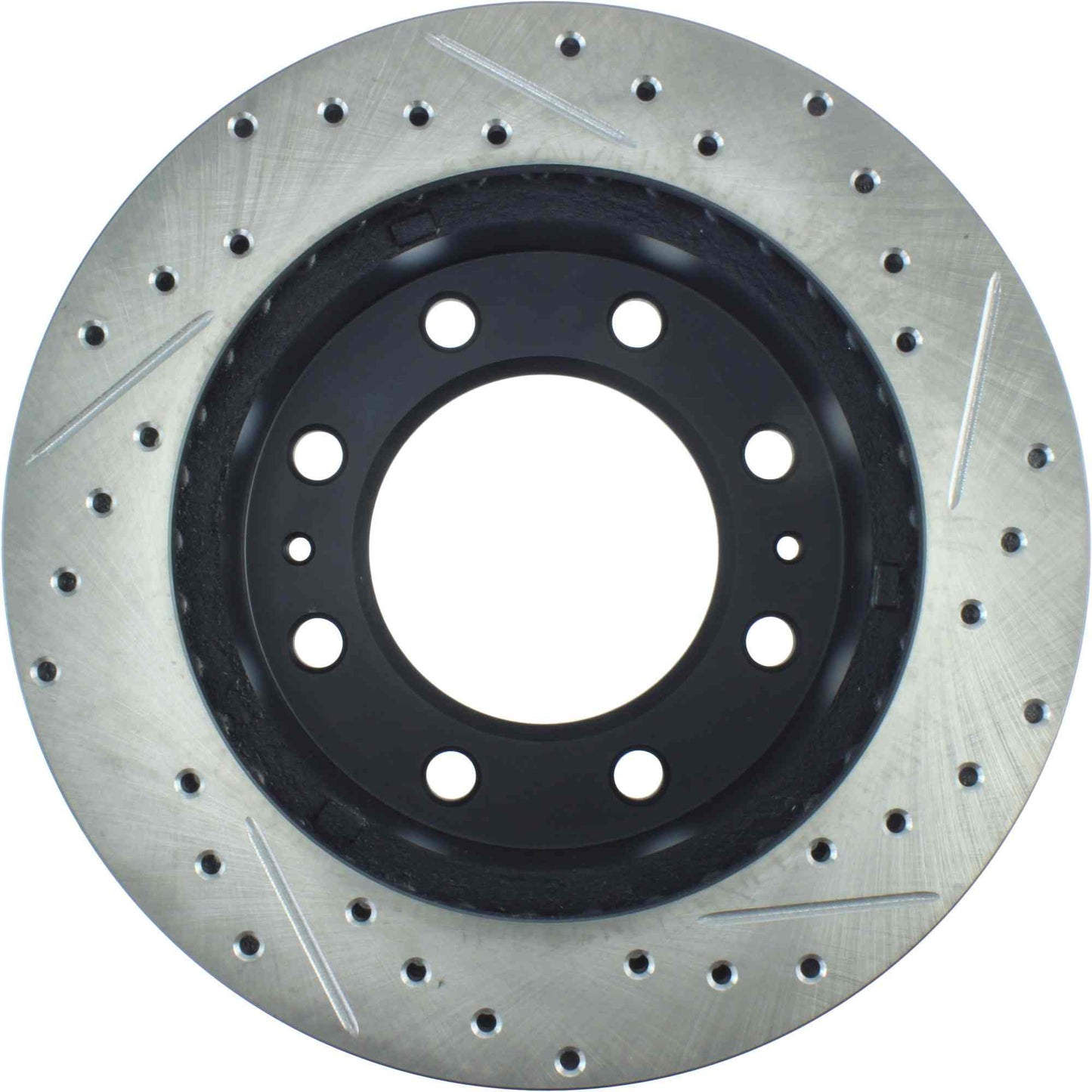 StopTech Sport Drilled/Slotted Brake Rotor; Front Right