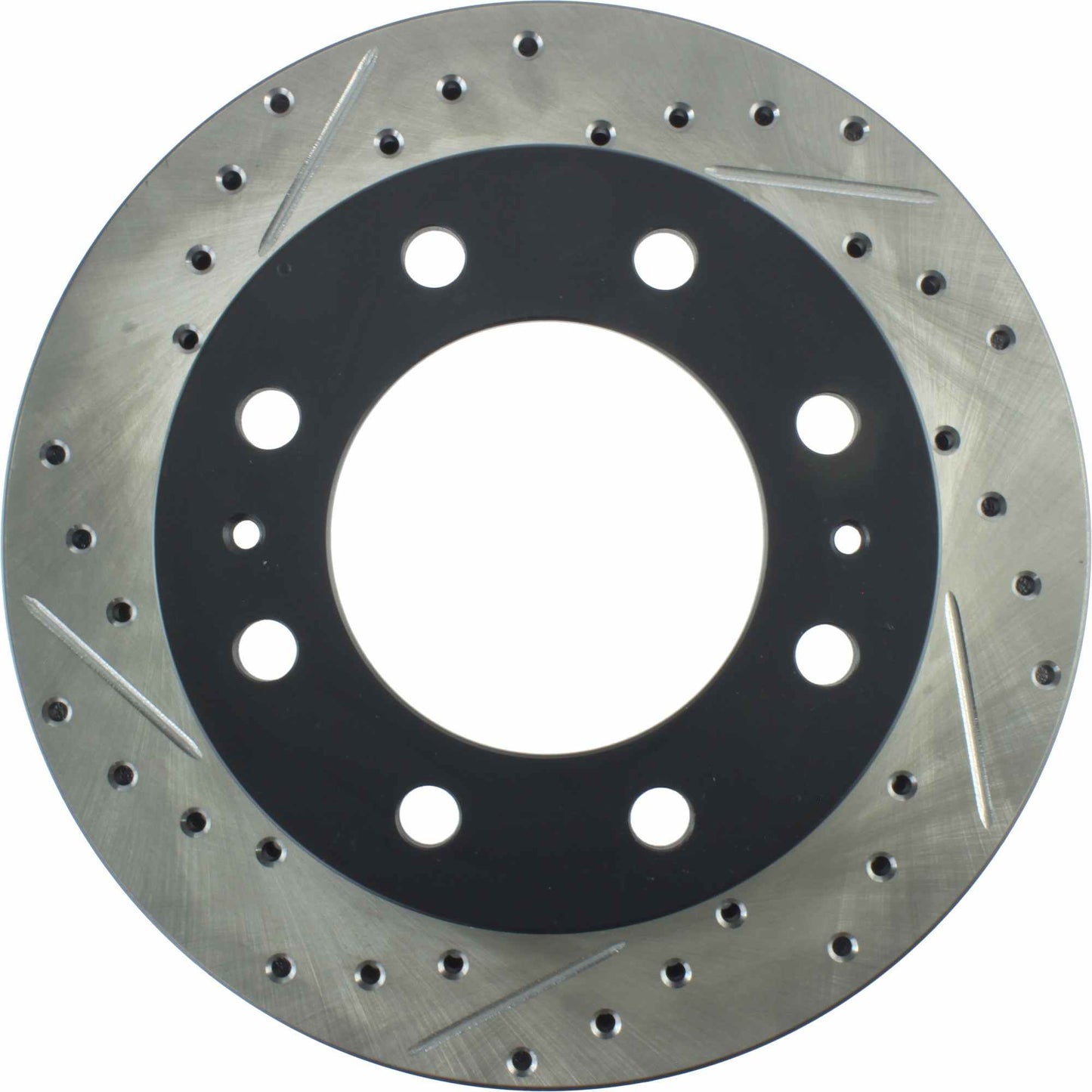 StopTech Sport Drilled/Slotted Brake Rotor; Front Right