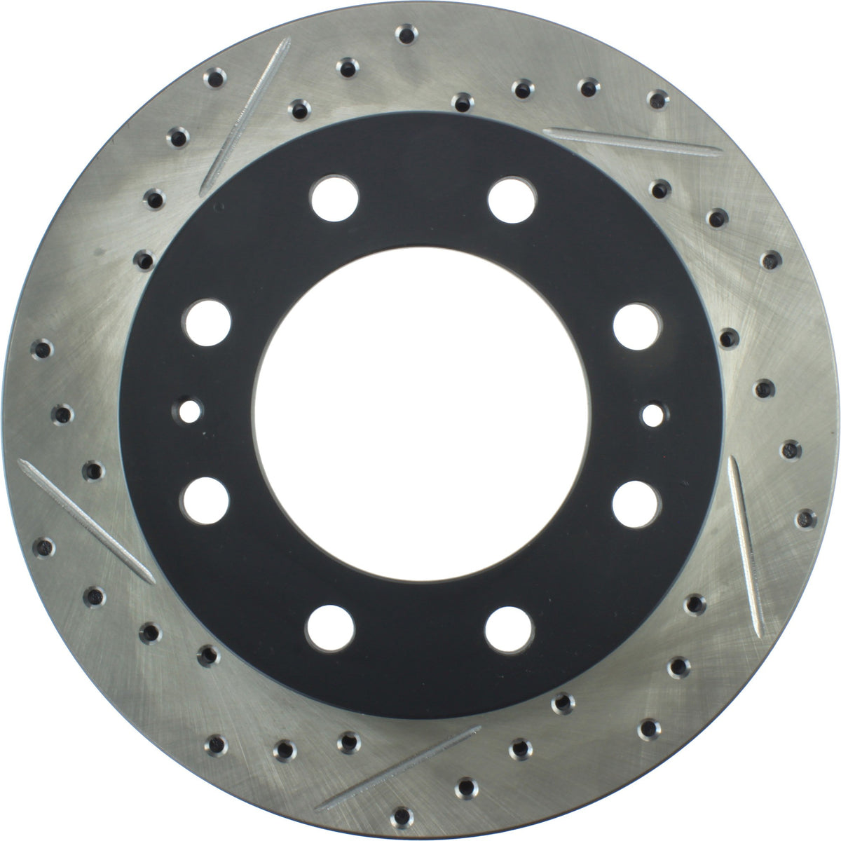 StopTech Sport Drilled/Slotted Brake Rotor; Front Right