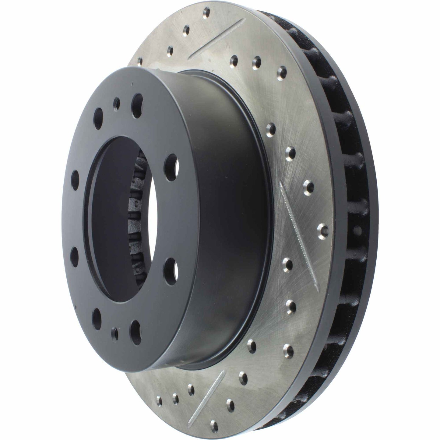 StopTech Sport Drilled/Slotted Brake Rotor; Front Right