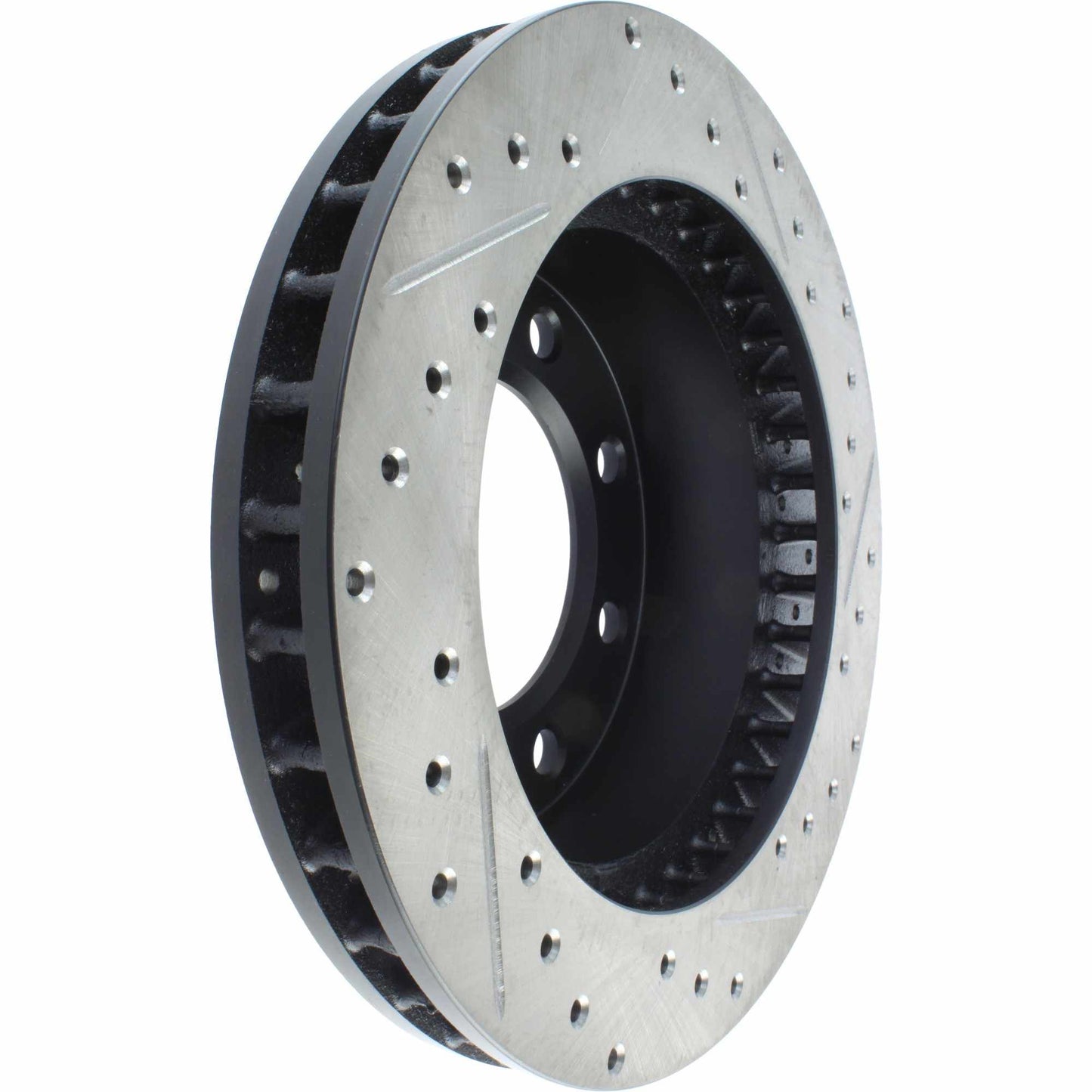 StopTech Sport Drilled/Slotted Brake Rotor; Front Right