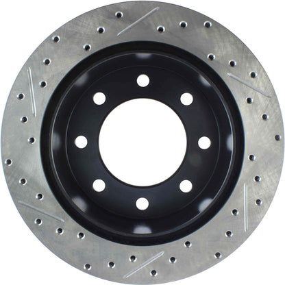 StopTech Sport Drilled/Slotted Brake Rotor; Rear Left