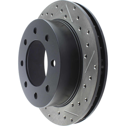 StopTech Sport Drilled/Slotted Brake Rotor; Rear Left