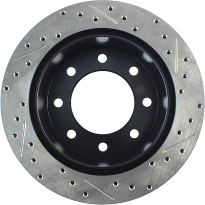 StopTech Sport Drilled/Slotted Brake Rotor; Rear Right