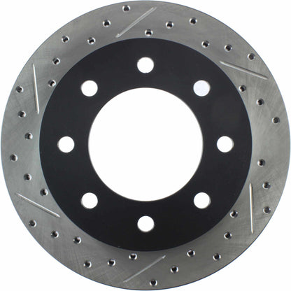 StopTech Sport Drilled/Slotted Brake Rotor; Rear Right
