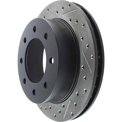 StopTech Sport Drilled/Slotted Brake Rotor; Rear Right