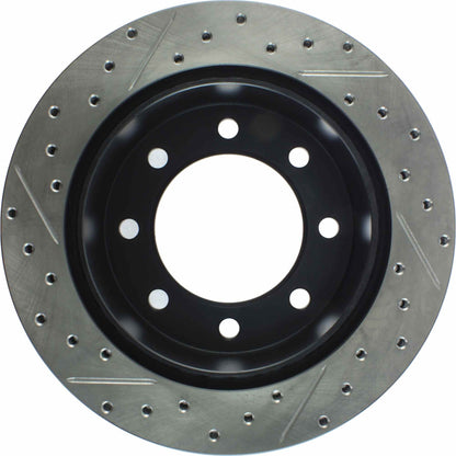 StopTech Sport Drilled/Slotted Brake Rotor; Rear Left