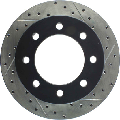StopTech Sport Drilled/Slotted Brake Rotor; Rear Left