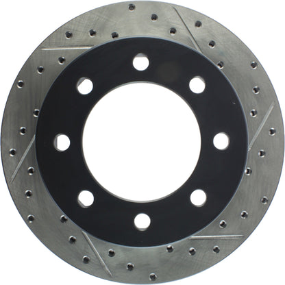 StopTech Sport Drilled/Slotted Brake Rotor; Rear Left