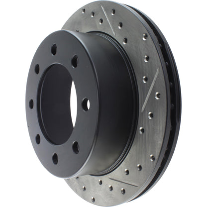 StopTech Sport Drilled/Slotted Brake Rotor; Rear Left