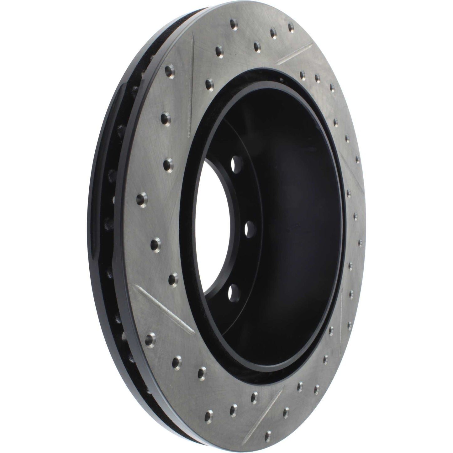 StopTech Sport Drilled/Slotted Brake Rotor; Rear Left