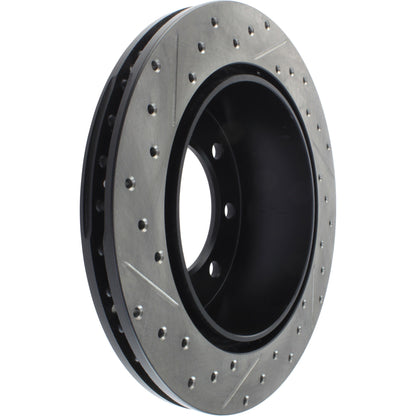 StopTech Sport Drilled/Slotted Brake Rotor; Rear Left