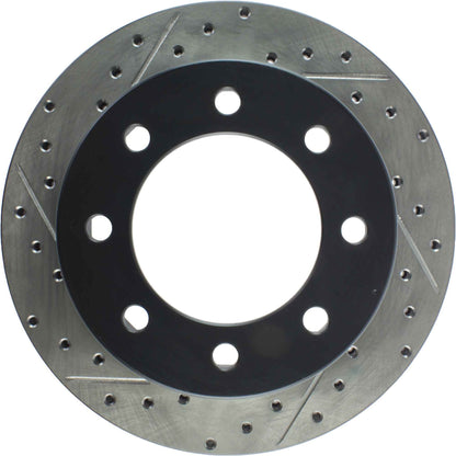 StopTech Sport Drilled/Slotted Brake Rotor; Rear Right