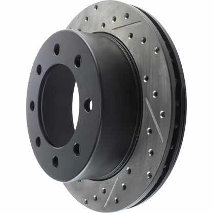 StopTech Sport Drilled/Slotted Brake Rotor; Rear Right