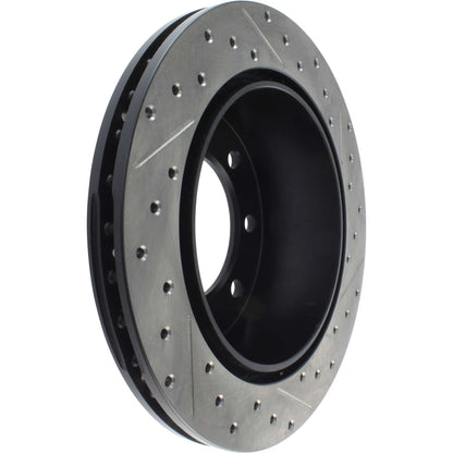 StopTech Sport Drilled/Slotted Brake Rotor; Rear Right
