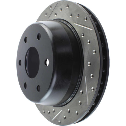 StopTech Sport Cryo Drilled/Slotted Brake Rotor; Rear Right