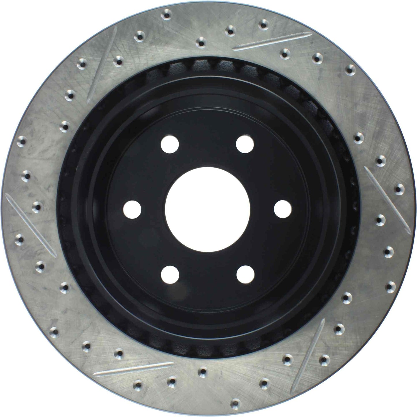 StopTech Sport Drilled/Slotted Brake Rotor; Rear Left
