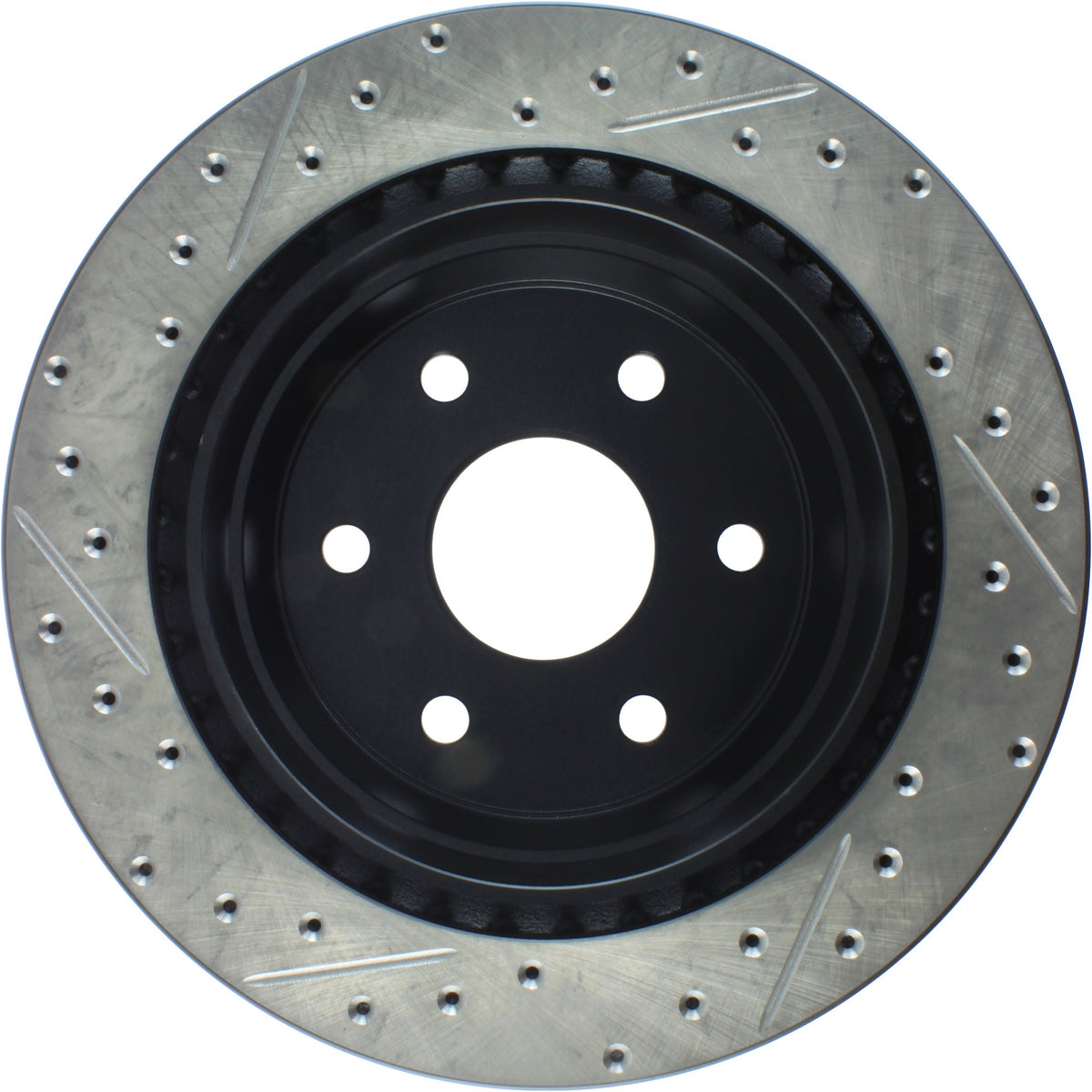 StopTech Sport Drilled/Slotted Brake Rotor; Rear Left